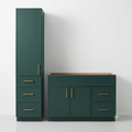 42" Solidwood Vanity & Tower